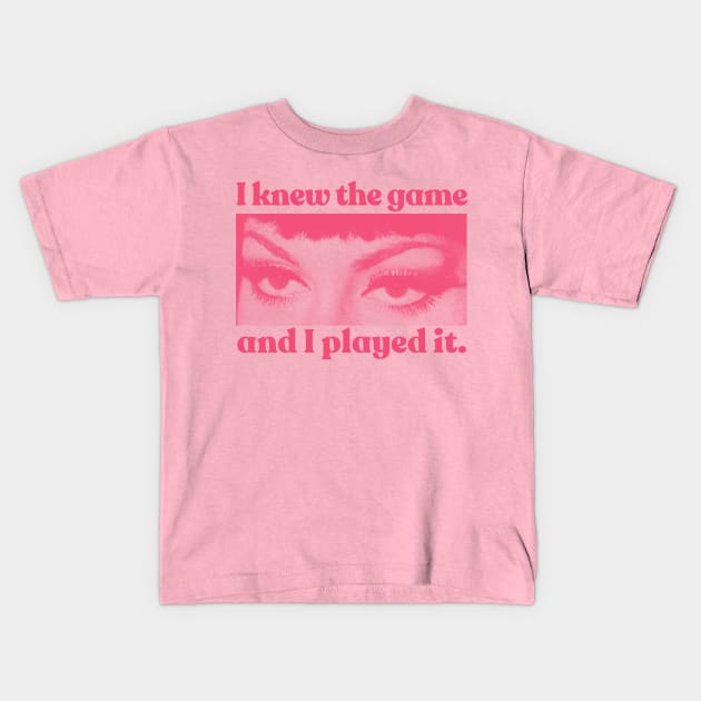 I Knew The Game And I Played It Kids T-Shirt by DankFutura